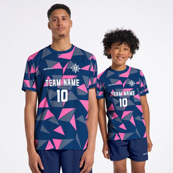 Flight Jersey Fragments Navy & Pink